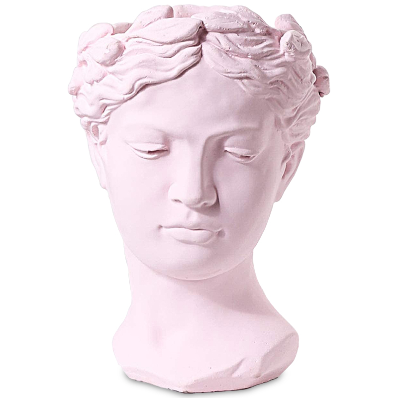 Ваза Female Bust Pink Розовый пастельный в Ульяновске | Loft Concept 