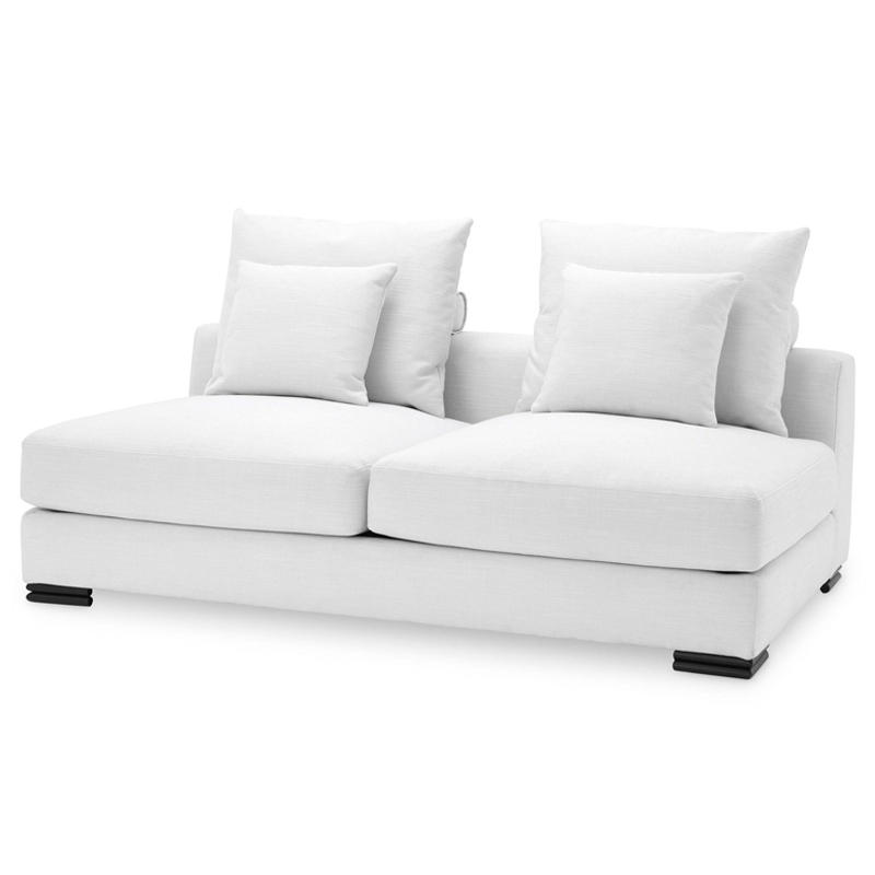 Диван Eichholtz Sofa Clifford 2-Seater white Белый Черный в Ульяновске | Loft Concept 