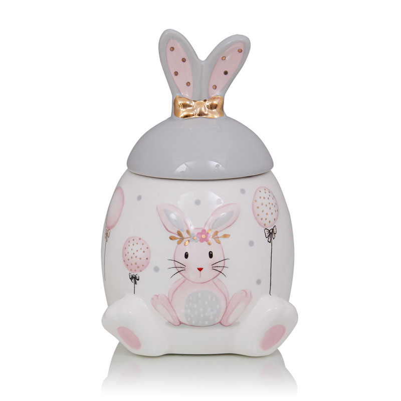 Ваза Kids Vase Bunny I Розовый пастельный Серый в Ульяновске | Loft Concept 