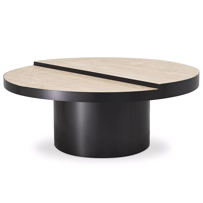 Кофейный стол Eichholtz Coffee Table Excelsior Песочный Черный в Ульяновске | Loft Concept 