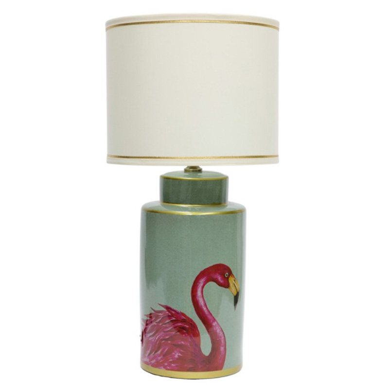 Настольная лампа Flamingo Table lamp Розовый Бирюзовый Белый Золотой в Ульяновске | Loft Concept 