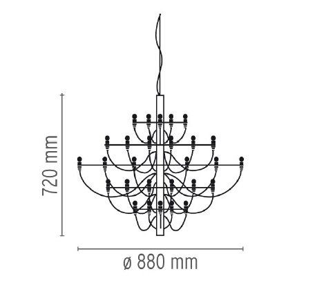 Люстра Flos 2097 30 Brass в Ульяновске