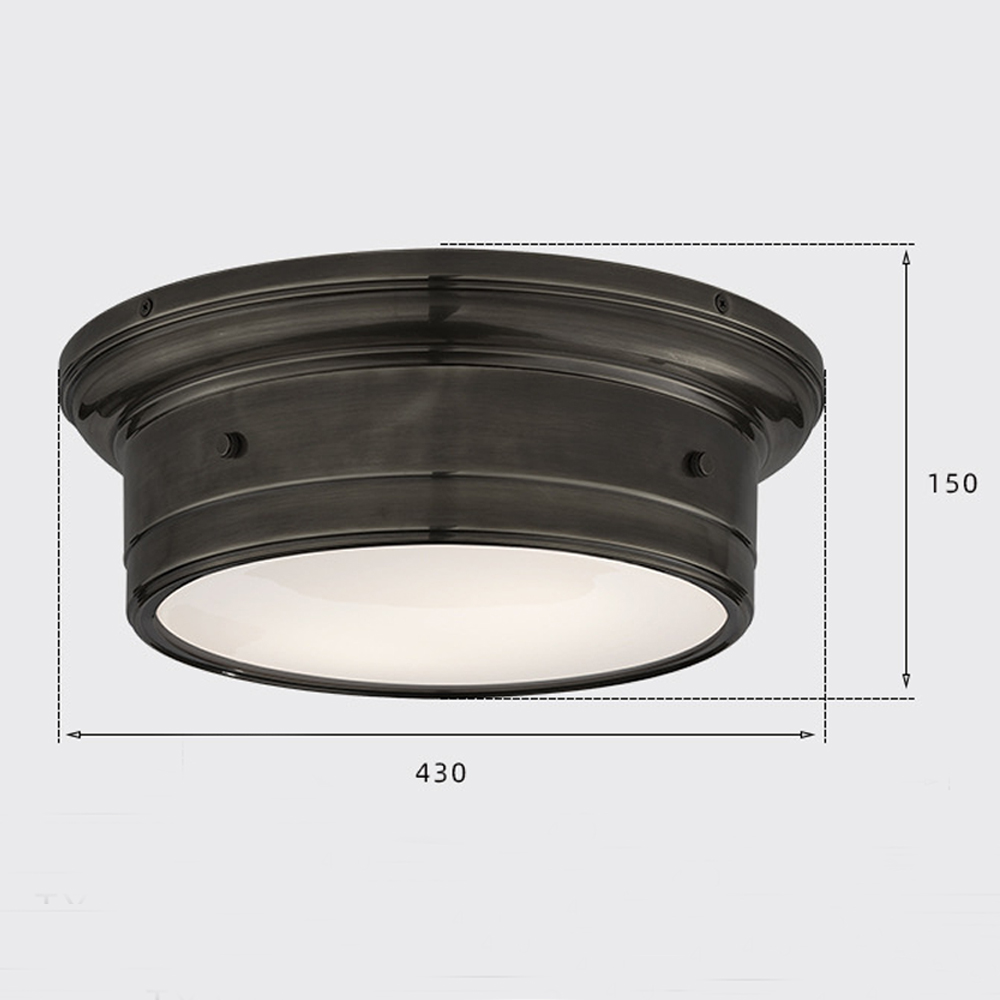 Потолочный светильник круглый черного цвета Modern Simple Ceiling Light Потолочный светильник круглый черного цвета Modern Simple Ceiling Light в Ульяновске