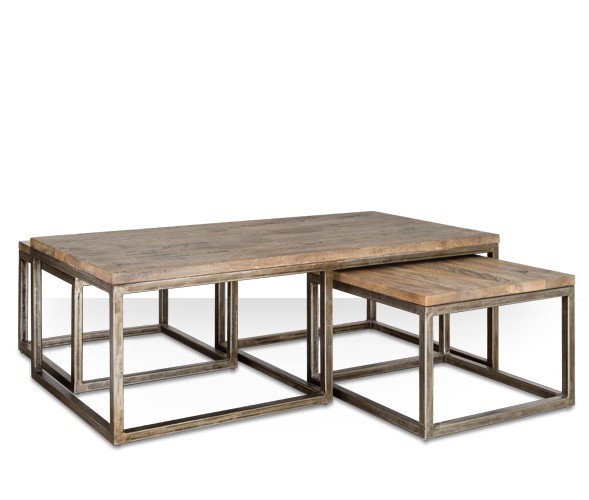 Журнальный стол Industrial Metal Rust Triple Table  в Ульяновске | Loft Concept 