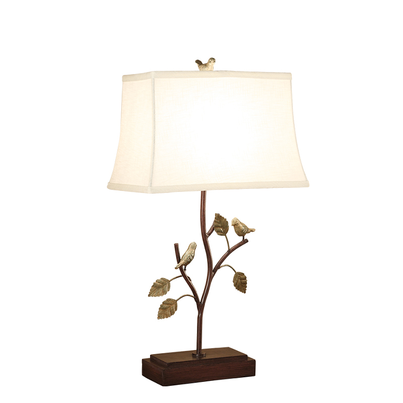 Настольная лампа Bird Talk Table lamp Белый Коричневый Латунь в Ульяновске | Loft Concept 