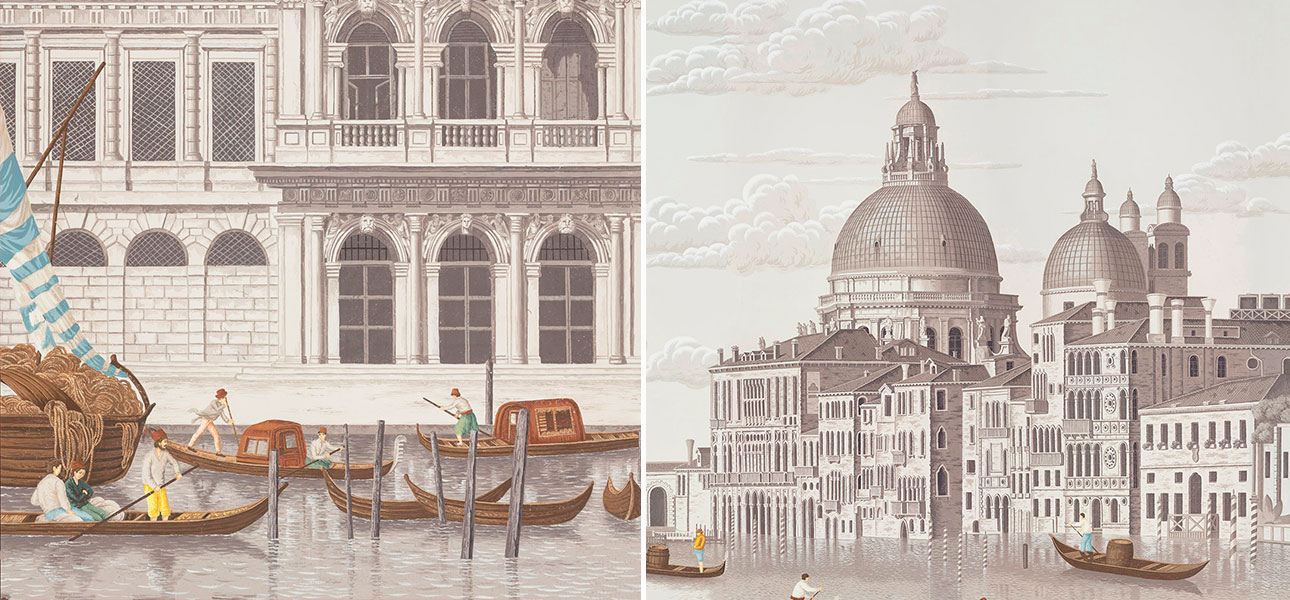 Обои ручная роспись Scenes of Venice Rialto on scenic paper - фото №1