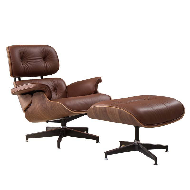 Кресло Eames Lounge Chair & Ottoman light brown Коричневый в Ульяновске | Loft Concept 