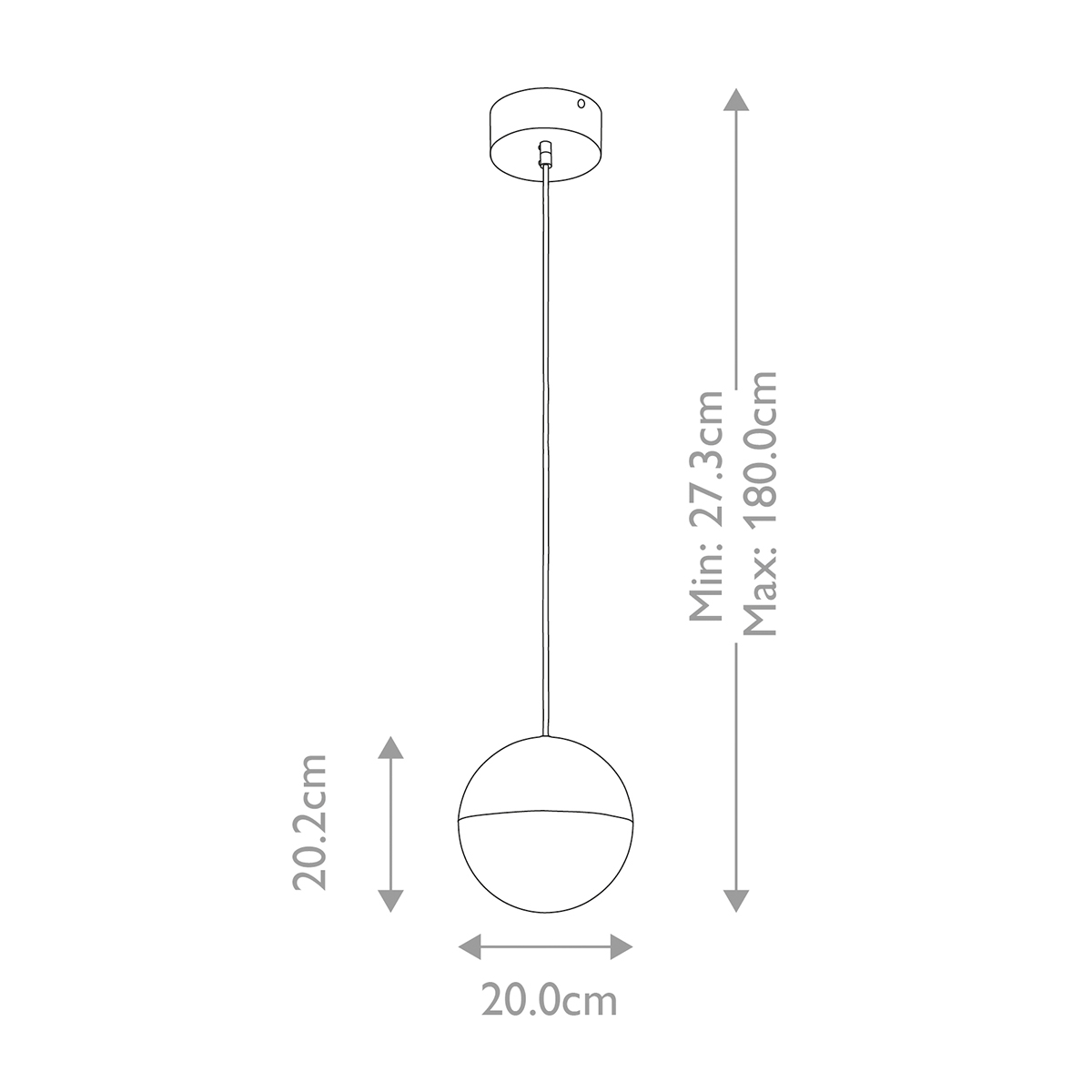Подвесной светильник со сферическим плафоном из акрила с циркониевыми вкраплениями Kichler в Ульяновске