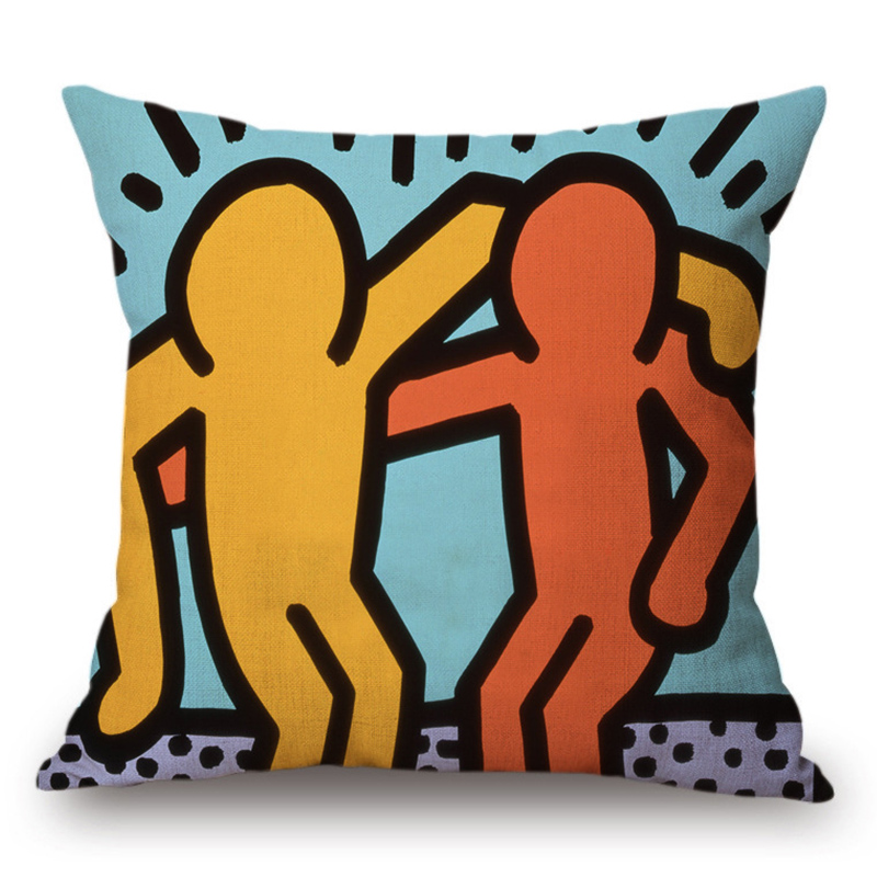 Подушка Keith Haring 6 Мульти в Ульяновске | Loft Concept 