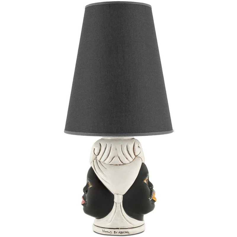 Настольная лампа Table Lamp Moro Double Черный Бежевый в Ульяновске | Loft Concept 