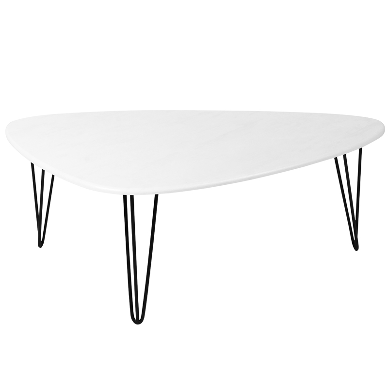 Кофейный стол Dorian Coffee Table white Белый бетон в Ульяновске | Loft Concept 