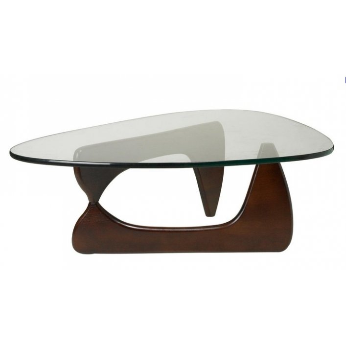 Столик Isamu Noguchi Coffee Table Черный Коричневый Белый дуб в Ульяновске | Loft Concept 