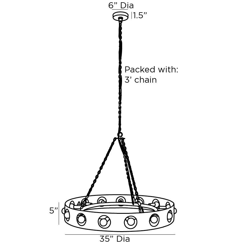 Люстра Arteriors REDONDO CHANDELIER в Ульяновске