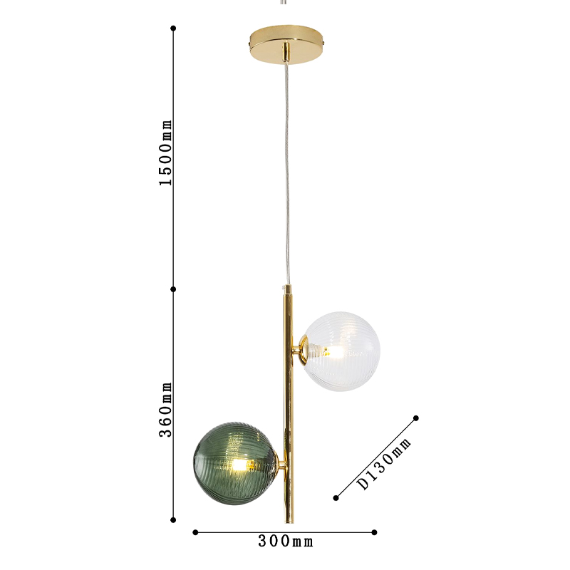 Подвесной светильник Bolle Multi Color hanging 2 lamp в Ульяновске