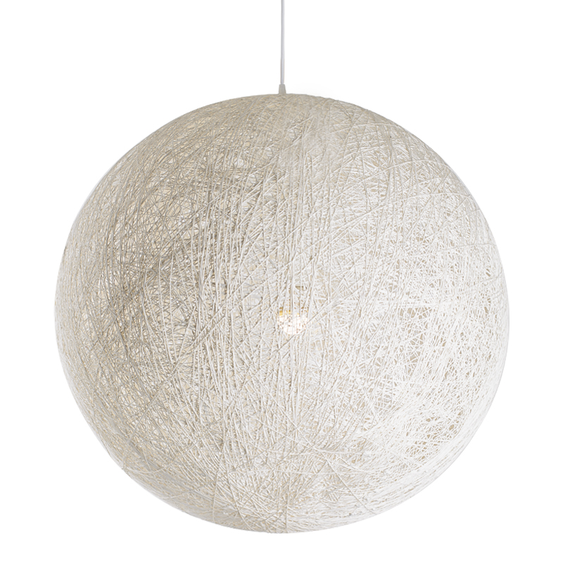 Подвесной светильник Moooi Thread Papier Mache Lamp white Белый в Ульяновске | Loft Concept 