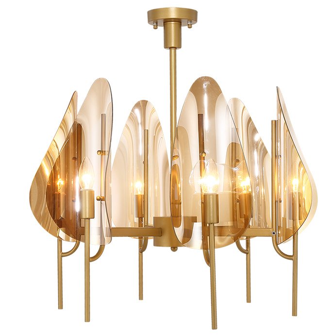 Люстра Chandelier Max Ingrand Fontana Arte Amber glass Золотой Янтарь (Amber) в Ульяновске | Loft Concept 