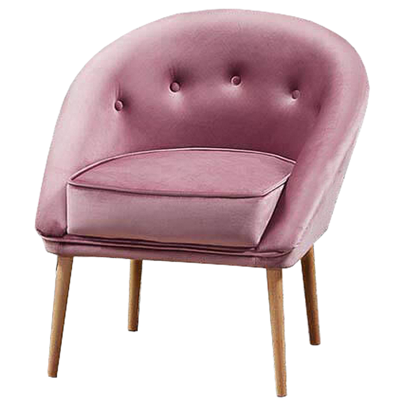 Кресло Gwyn Chair pink Розовый Древесина в Ульяновске | Loft Concept 