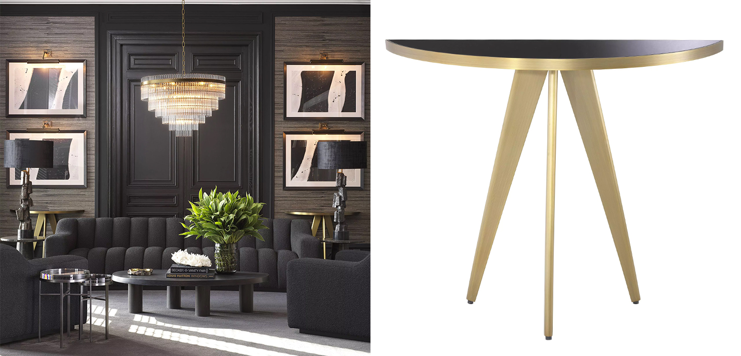 Консоль Eichholtz Console Table Aston Brass - фото