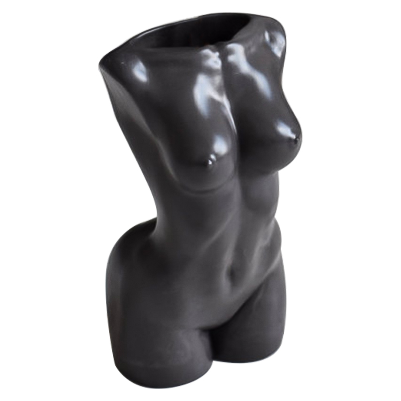 Ваза Vase Female Torso black Черный в Ульяновске | Loft Concept 