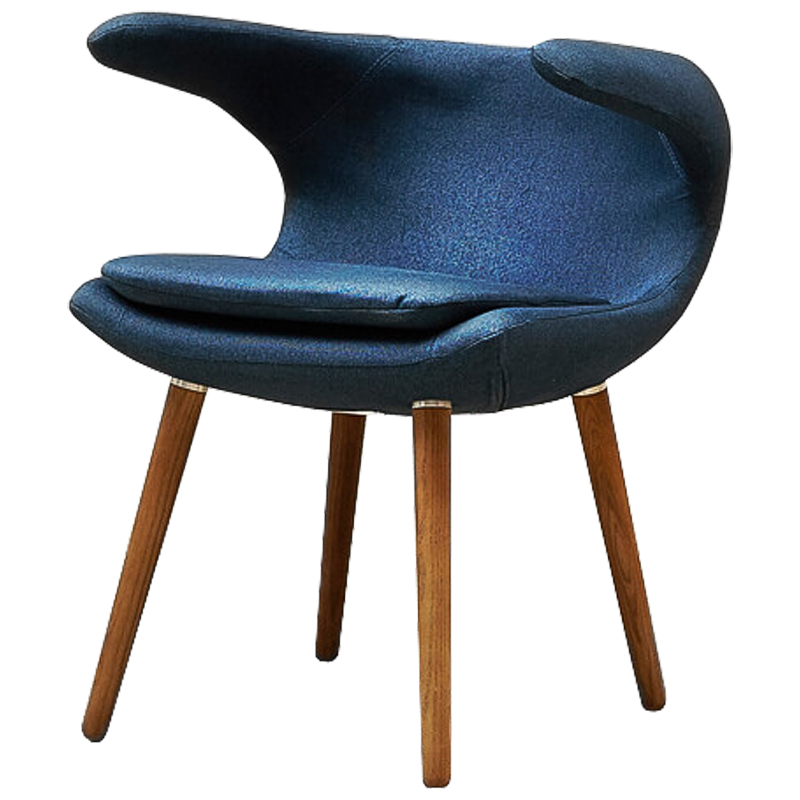 Стул Roidh Stool blue Синий Коричневый в Ульяновске | Loft Concept 