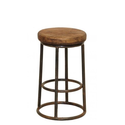 Барный стул Industrial Rust London Counter Stool Коричневый в Ульяновске | Loft Concept 