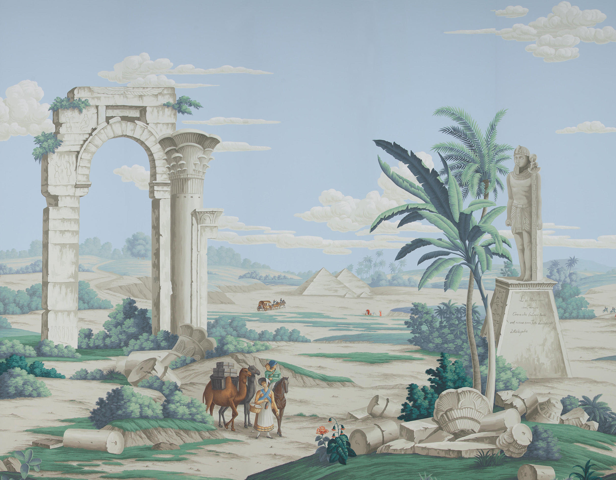 Обои ручная роспись Napoleon's Campaign in Egypt Byzantine on scenic paper Обои ручная роспись Napoleon's Campaign in Egypt Byzantine on scenic paper - постер Loft-Concept в Ульяновске