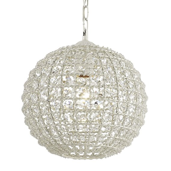 Люстра Casbah Crystal Pendant Globe Прозрачный Белый в Ульяновске | Loft Concept 