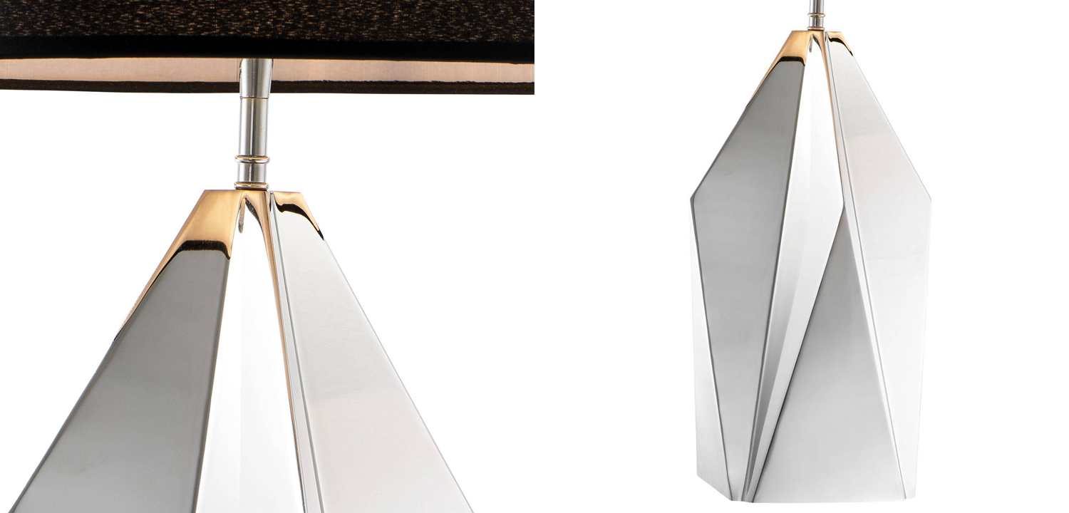 Настольная лампа Eichholtz Table Lamp Setai Nickel - фото