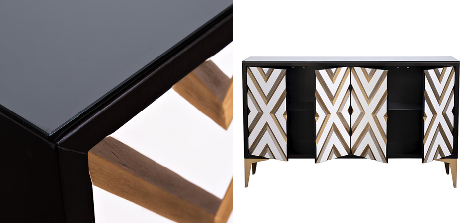 Комод в стиле арт-деко Kente Pattern Commode - фото №1