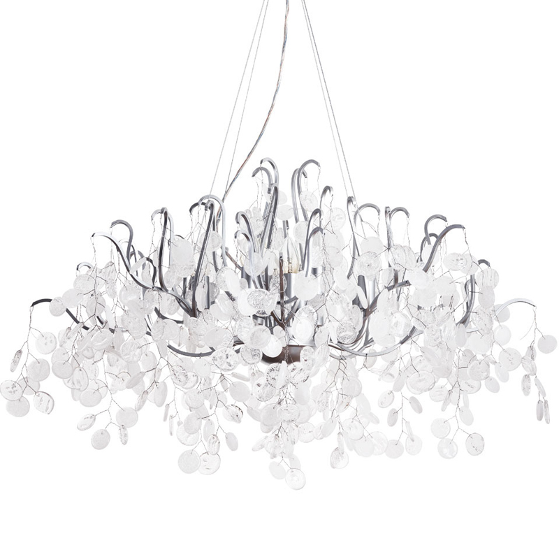 Люстра FAIRYTREE Chandelier Silver 100 Серебряный Прозрачное Стекло в Ульяновске | Loft Concept 