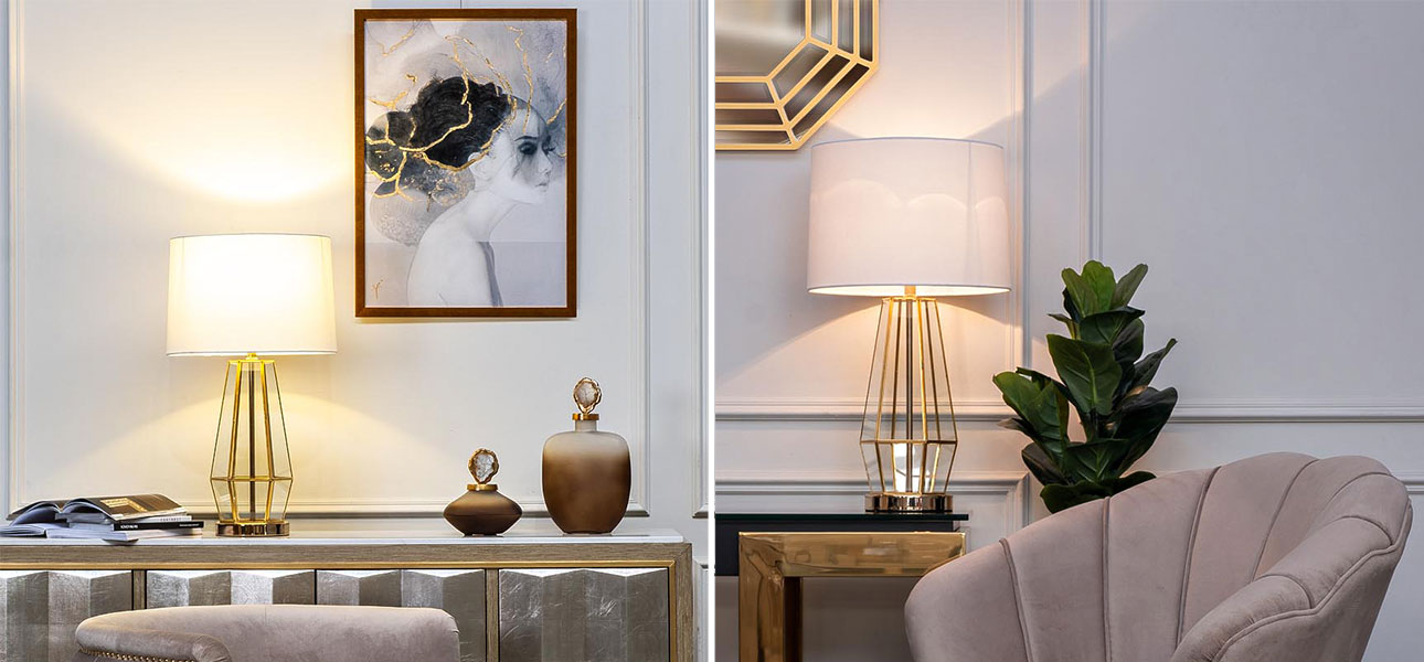 Настольная лампа The geometry of the golden light - фото №1