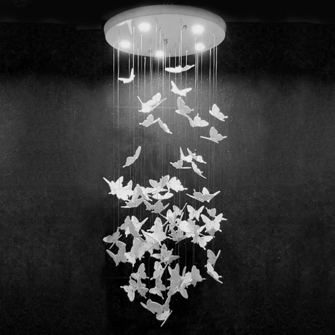 Люстра Night Butterflies Chandelier Белый в Ульяновске | Loft Concept 