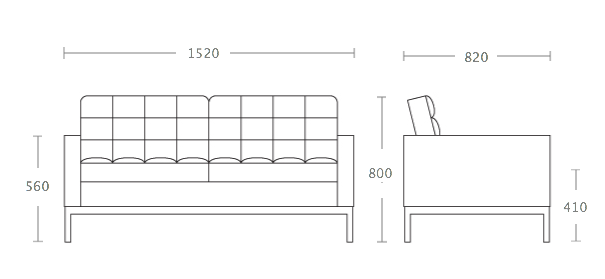 Диван Florence Knoll Settee в Ульяновске