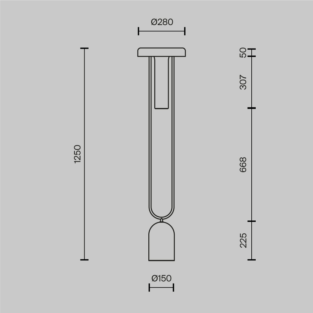 Напольный торшер светодионый Ikebana 3000К 24Вт в Ульяновске