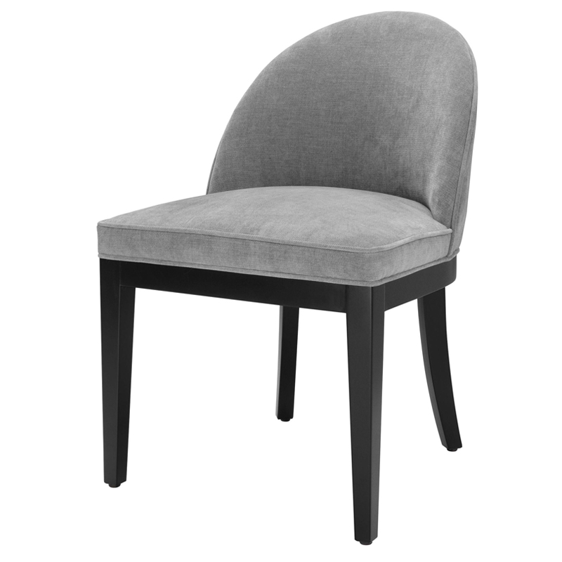 Стул Eichholtz Dining Chair Fallon grey Серый Черный в Ульяновске | Loft Concept 