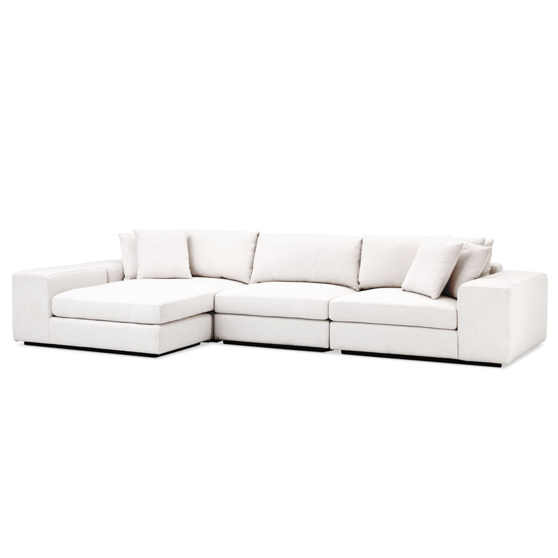 Диван Eichholtz Sofa Vista Grande Lounge white Белый Черный в Ульяновске | Loft Concept 