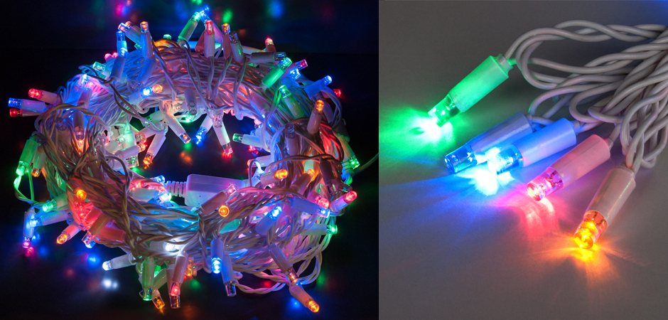 Мерцающая Цветная Гирлянда для улицы - Loft-Concept в Ульяновске