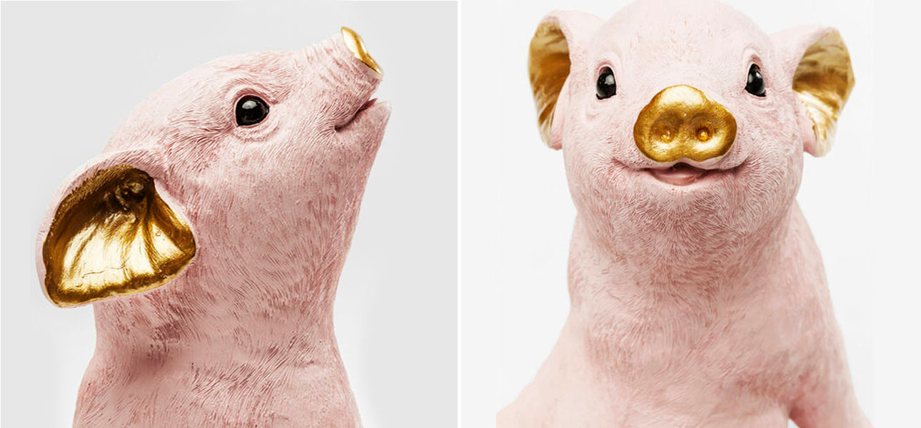 Статуэтка розовый поросенок Pink pig - фото