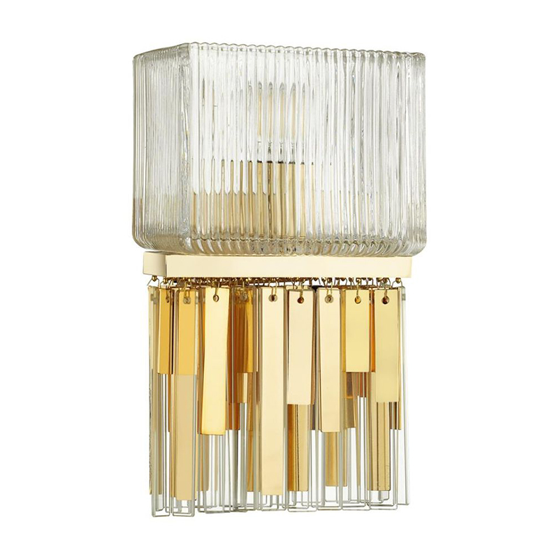 Бра Madelen Gold Wall Lamp Глянцевое золото Прозрачный (Transparent) в Ульяновске | Loft Concept 