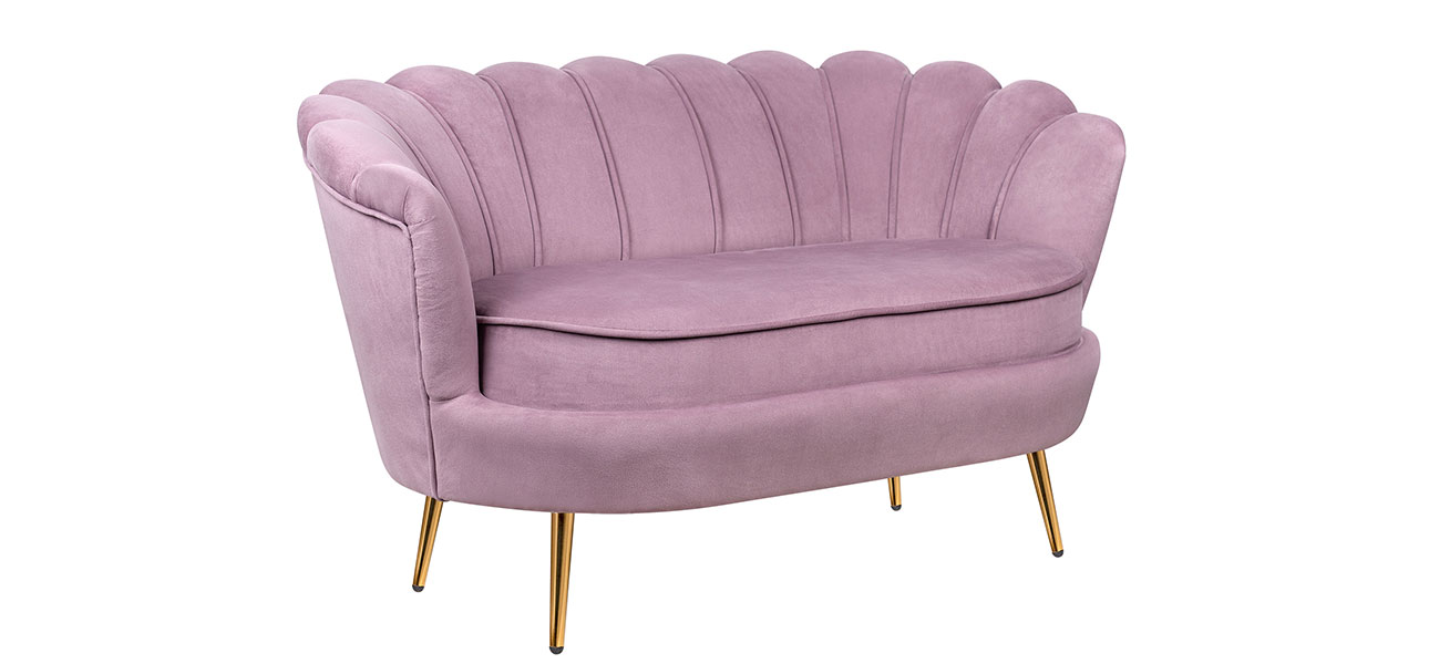 Диван розовый seashell pink - фото