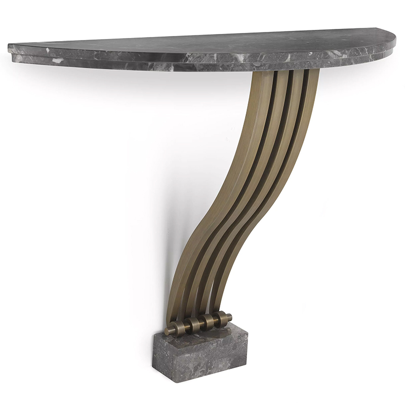 Консоль Eichholtz Console Table Renaissance Brass Серый Латунь в Ульяновске | Loft Concept 