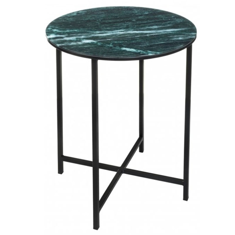 Приставной стол Zermatt Side Table round malachite Малахит в Ульяновске | Loft Concept 