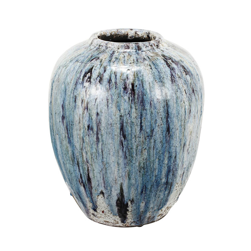 Ваза Terracotta Vase blue-white Белый Голубой в Ульяновске | Loft Concept 