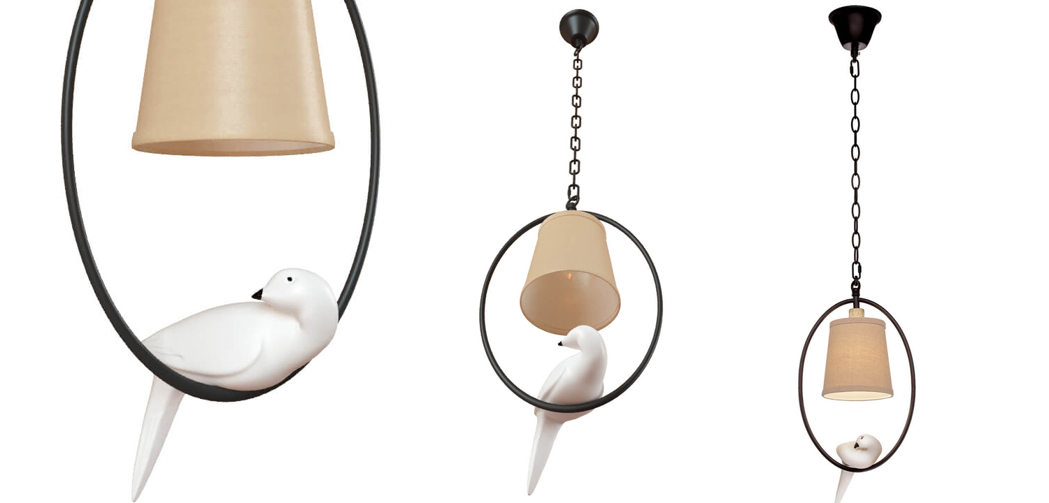 Подвесной светильник Norman Bird Chandelier One II - фото