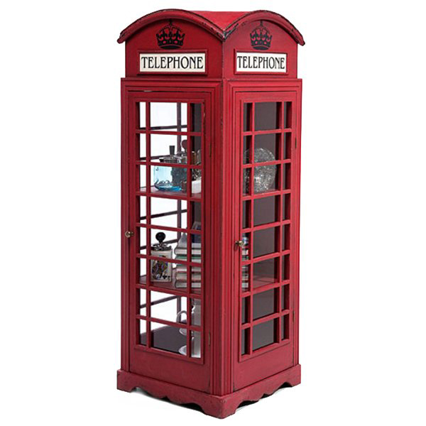 Витрина "Телефонная будка" London telephone box Красный (Red) в Ульяновске | Loft Concept 