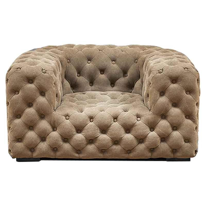 Кресло Soho Tufted Beige Armchair Бежевый в Ульяновске | Loft Concept 