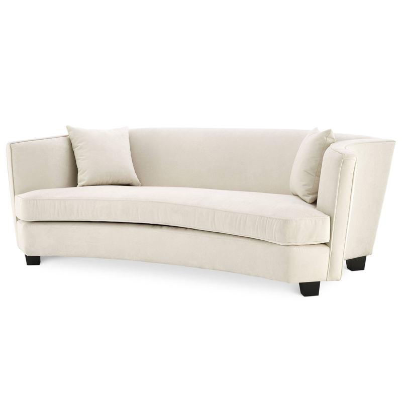 Диван Eichholtz Sofa Jiulietta 3 ivory ( слоновая кость ) Черный в Ульяновске | Loft Concept 