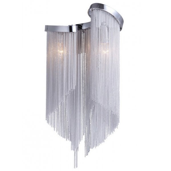 Бра Atlantis Chain Wall Lamp Black White Белый в Ульяновске | Loft Concept 