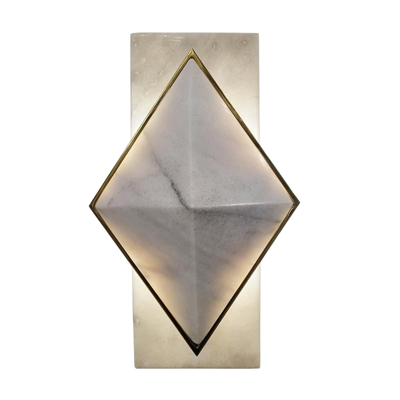 Бра Marble Diamond WALL LAMP Латунь Серый в Ульяновске | Loft Concept 