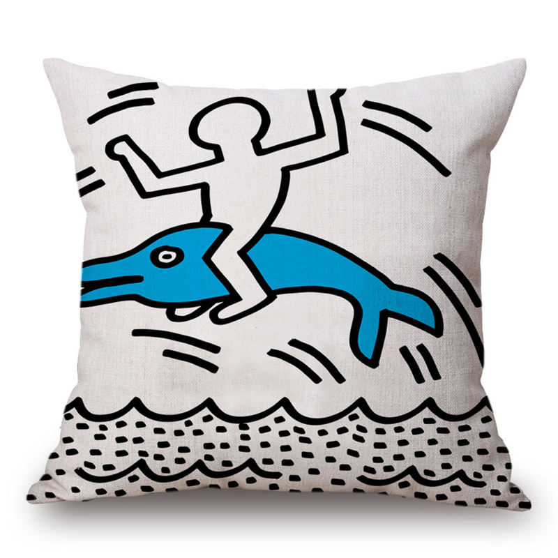 Подушка Keith Haring 13 Мульти в Ульяновске | Loft Concept 